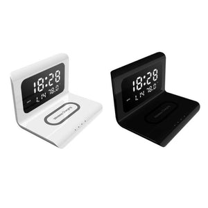 Alarm Clock with Wireless Charging and LED Display- 🔥 Semi Annual Sale -- 50% OFF