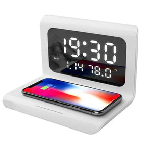 Alarm Clock with Wireless Charging and LED Display- 🔥 Semi Annual Sale -- 50% OFF