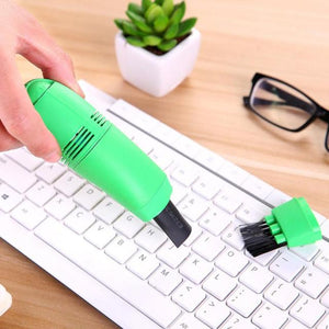 Mini Computer Vacuum USB Keyboard Brush Cleaner